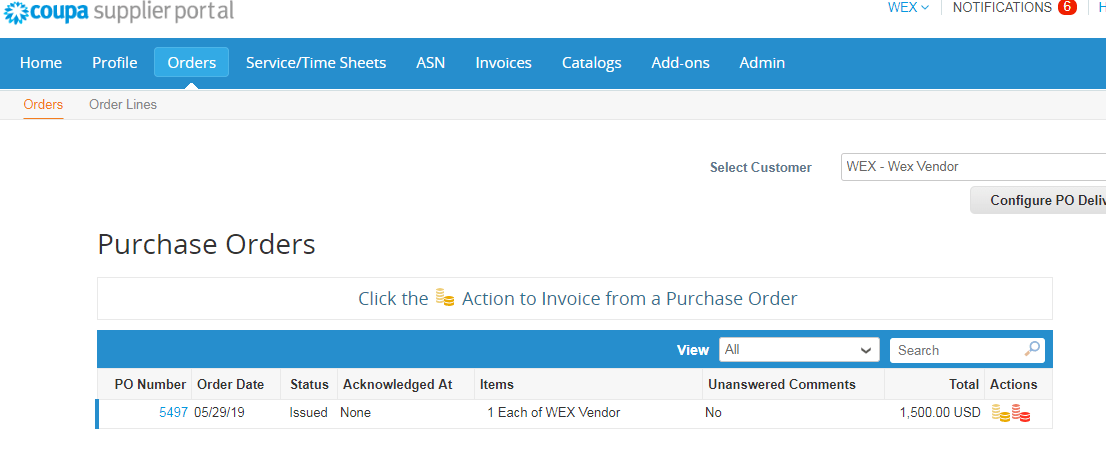 Portal Overview - Purchase Orders