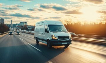 commercial vehicle on the road