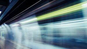 Motion Blur of NYC Subway Train