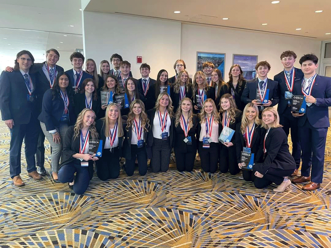 Participants in a recent DECA state conference 