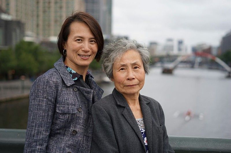 Marie Yip with her Mother in Melbourne