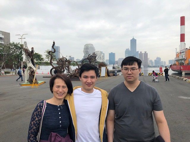Marie Yip with her two sons