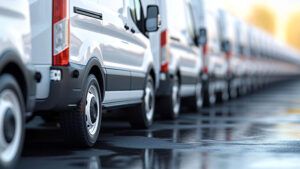 fleet of commercial vehicles